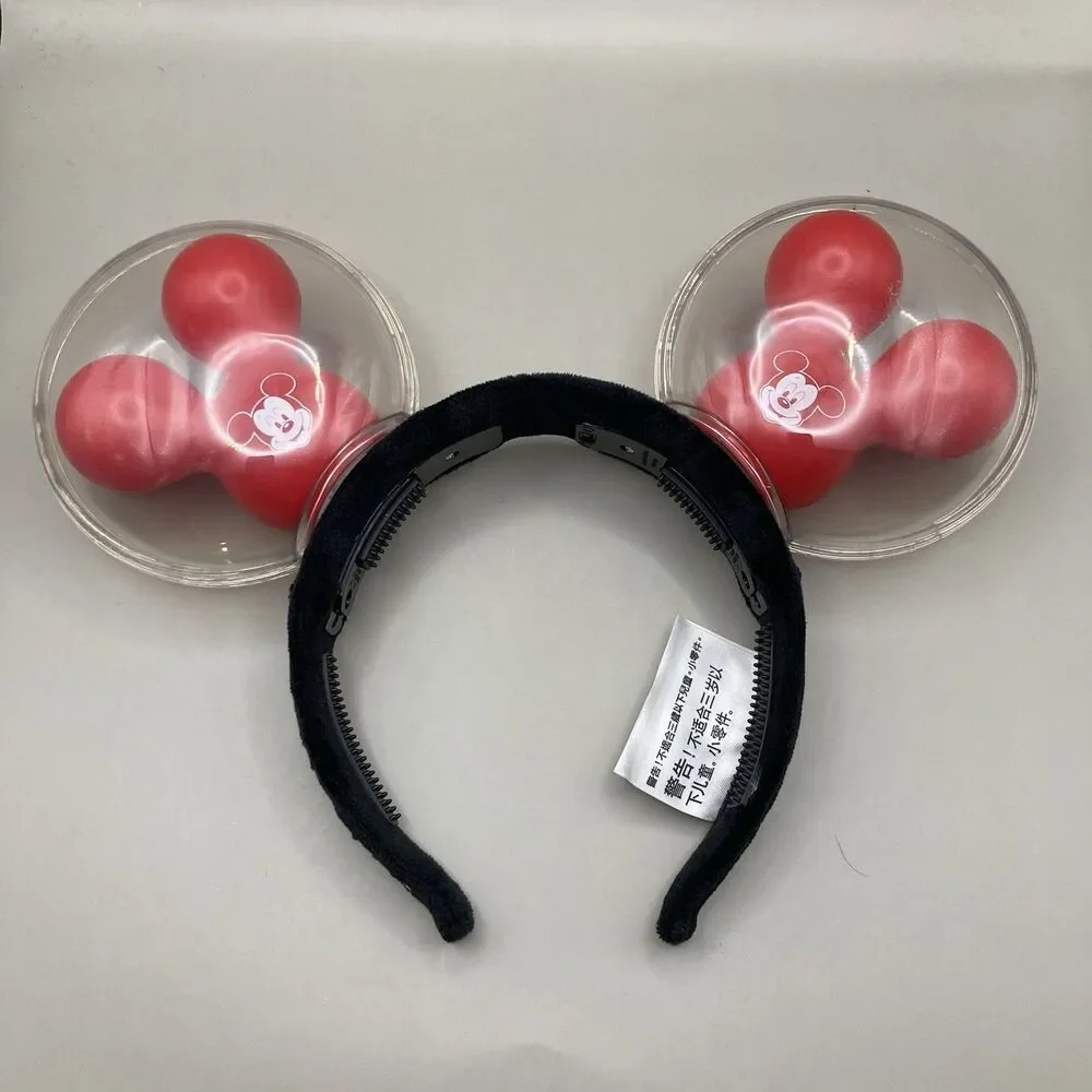 Disney Parks Mickey Mouse Ears Light Up Balloon Red “Best Day Ever” Headband